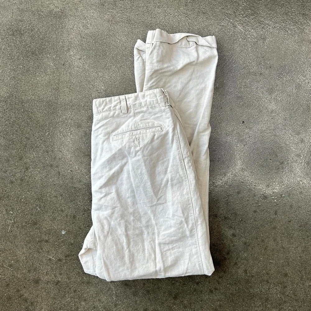 Vintage Savane 34x30 Cream Utility Trouser Pants